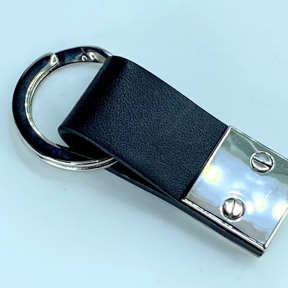 Gucci black Leather silvertone Keyring with original seal and box GS296 - Picture 7 of 8